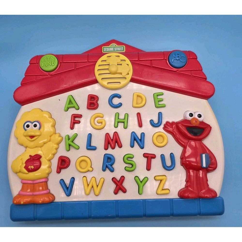 Tyco Sesame Street Big Bird & Elmo Electronic Learning ABC's Vintage 90s Kid Toy